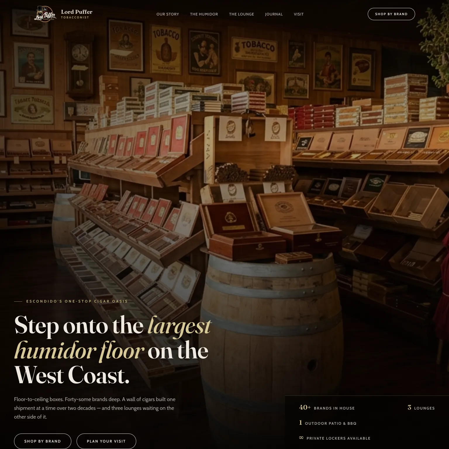 Humidor Wall Showcase concept preview
